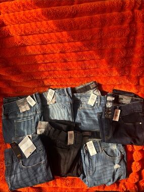 Set of 7 Pairs of Skinny Jeans - all size 14 Tall/14XTALL